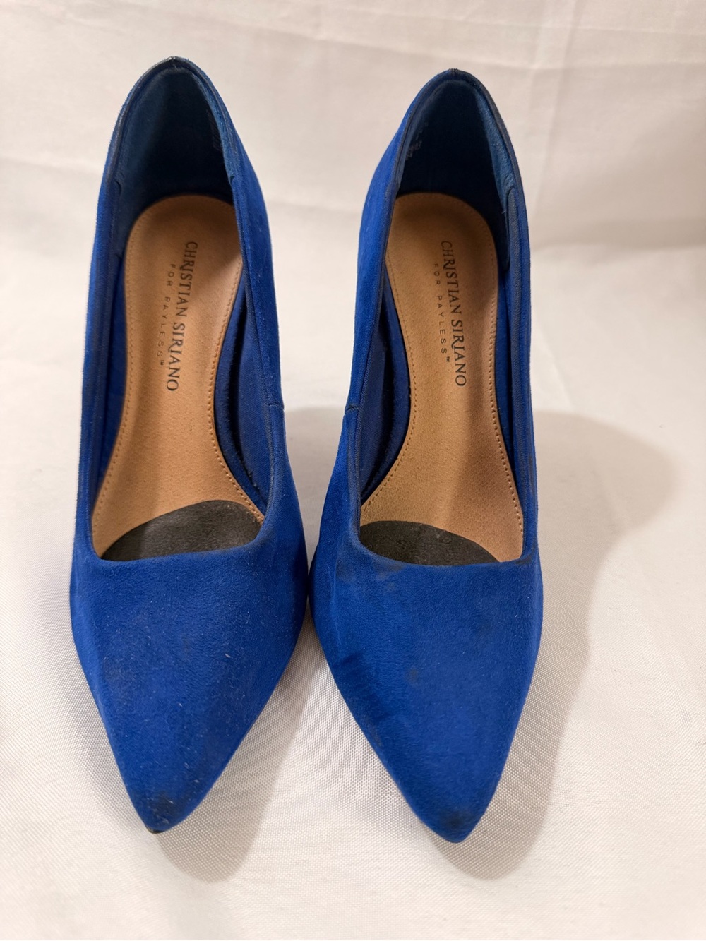 Christian Siriano Cobalt Blue Pointed-Toe Pumps
